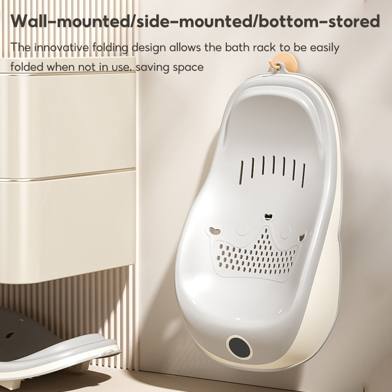 Newborn Bath Support Rack Baby Anti-Slip Bath Net Rack Ergonomic Shower ...