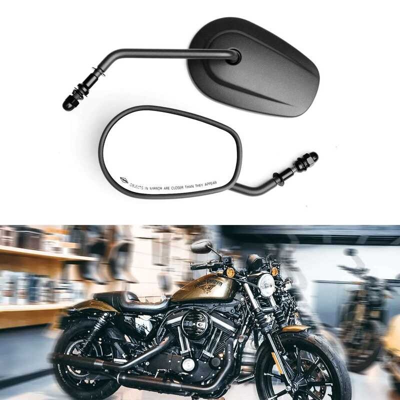 A 8Mm Motorcycle Rear View Side Mirrors For Harley Softail Dyna ...