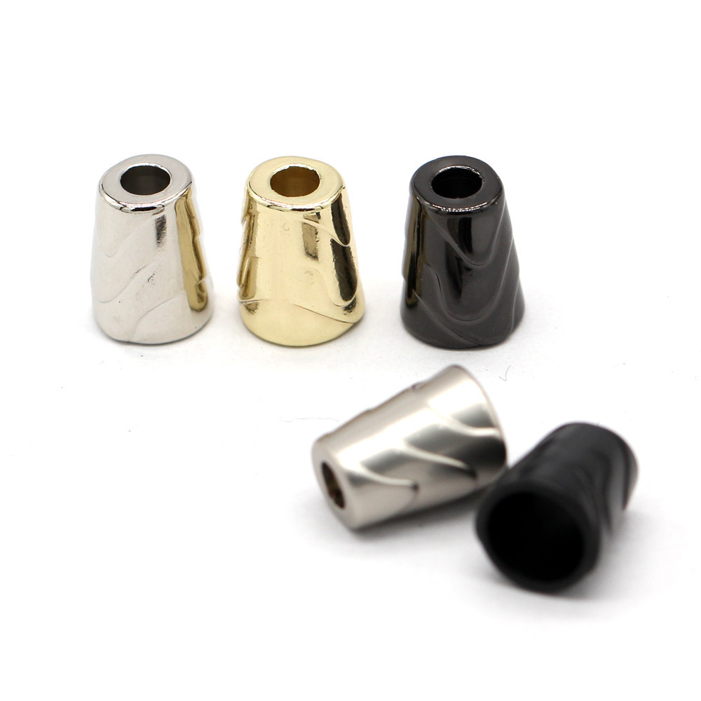 10Pcs Conical Wavy Metal Cord Ends Rope Buckles Lanyard Clips Fastener ...