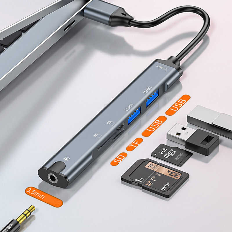 WDX Desk-Fit (Diameter 3.14" Or 80MM) 4 Port USB 3.0 Hub With 3.5mm - View #8