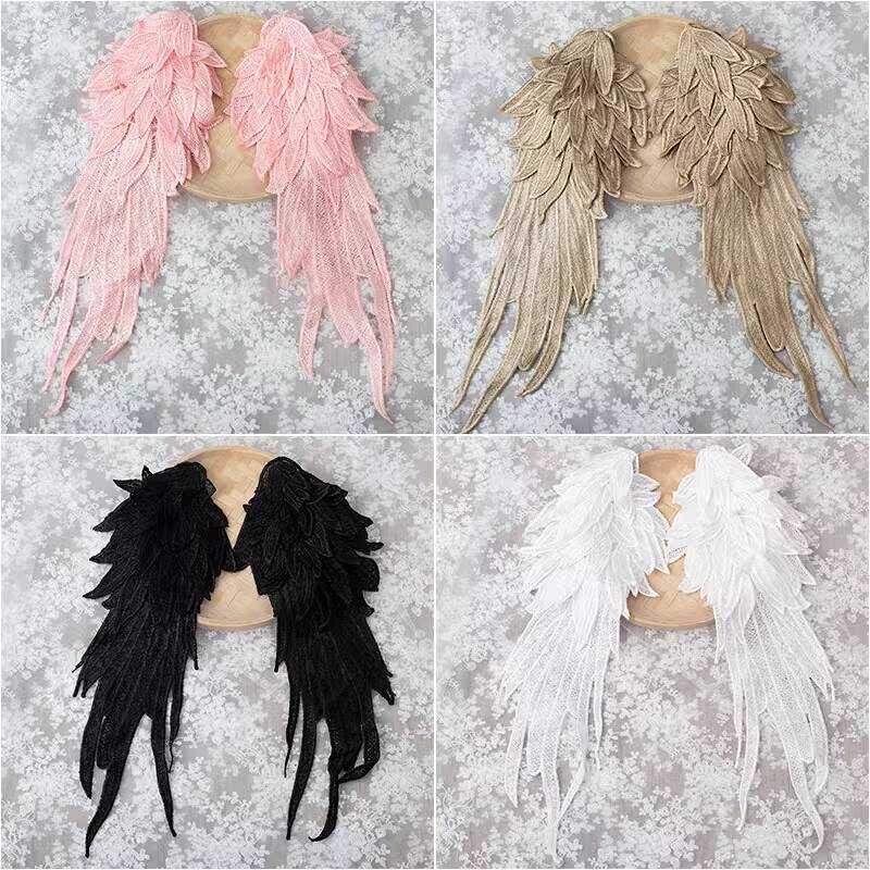 High-Quality Polyester 3D Wings Water-Soluble Embroidery Angel Wings ...