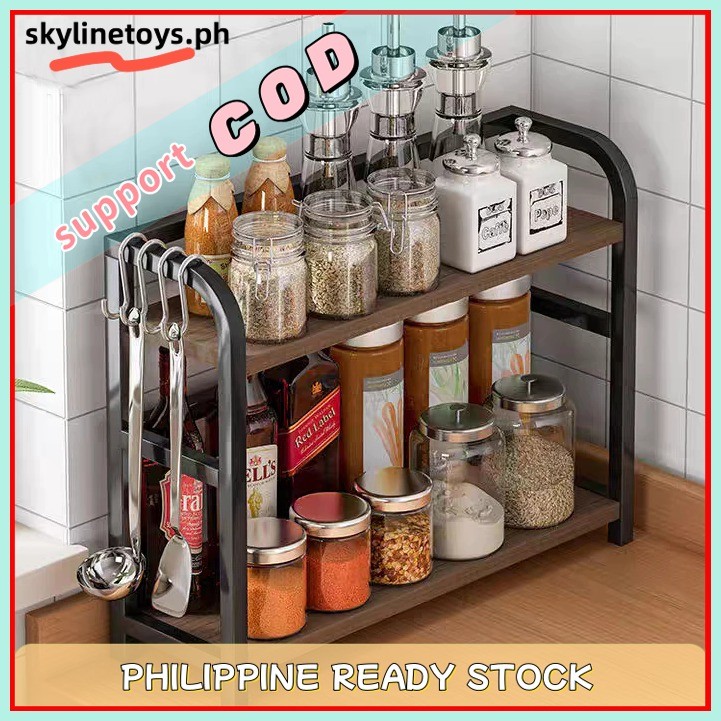 COD2 and 3 Tier Spice Rack Condiment Seasoning Storage Organizer For ...