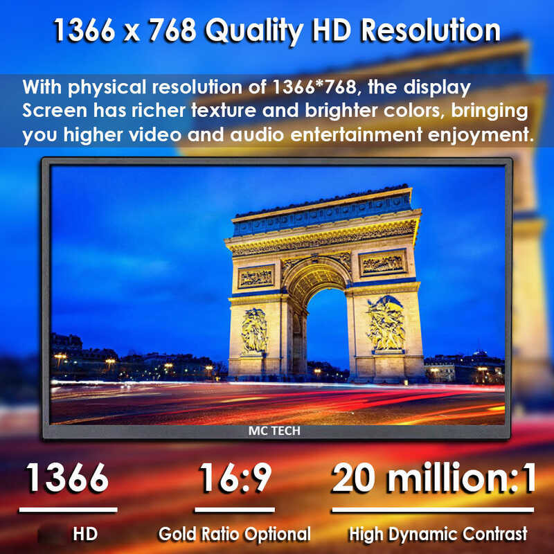 Brand New 19 24 Inch Gaming Monitor MCTECH Computer Monitor 60Hz ...
