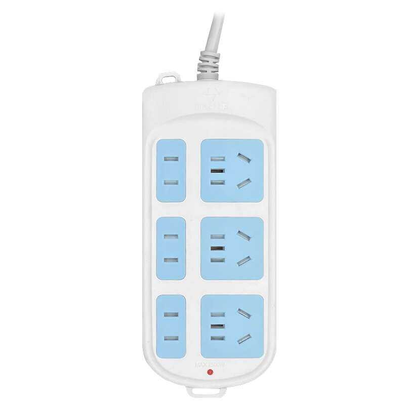 Bull Socket GN-102 Wired 2.1m Outlet Power Strip with 6 Sockets Without ...