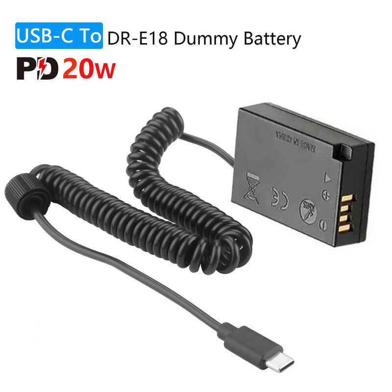 Upang DrE18 UsbC LpE17 Dummy Battery DC Power AC Adapter Para Sa