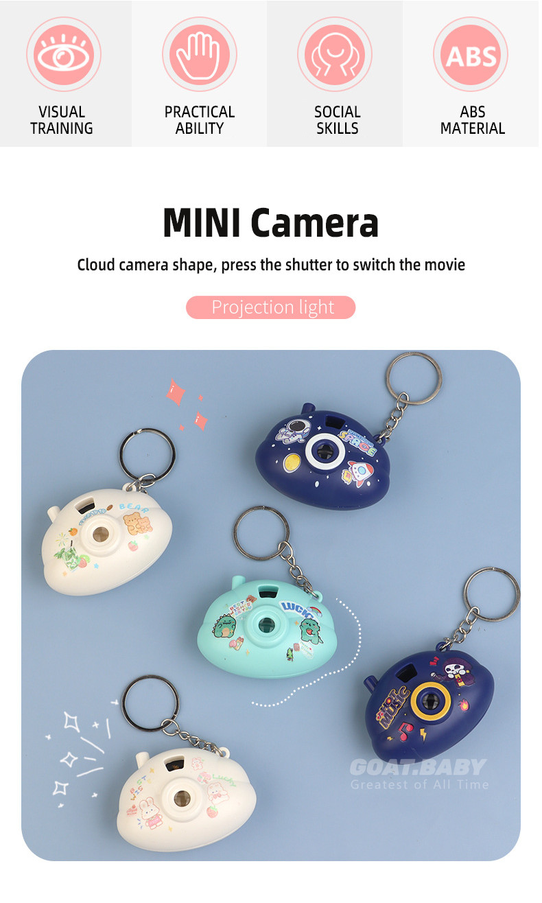 Mini Camera Projector Dinosaur Montessori Educational Toys for Kids ...