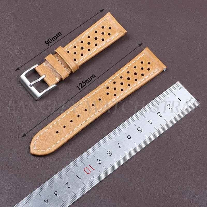 Affordable And Stylish Leather 22 mm Wristwatch Strap 3887-B_K0030521
