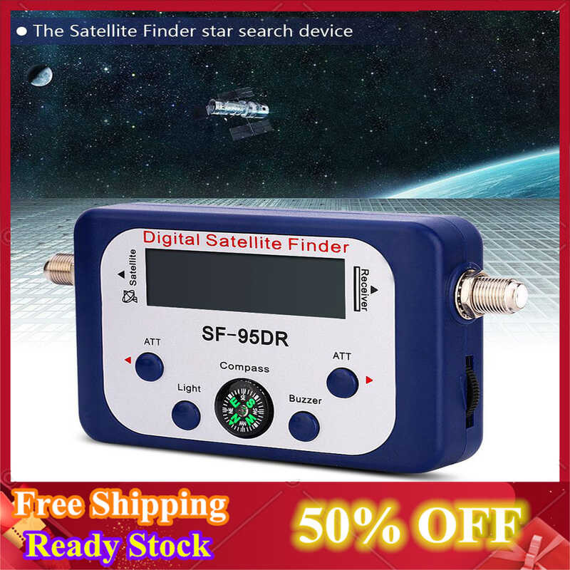 LCD Digital Mini Satellite Finder Meter Signal Strength Dish Sat ...