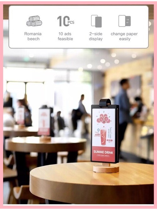 ☢ ﹊ loose leaf advertising Restaurant Bar menu stand menu holder menu ...