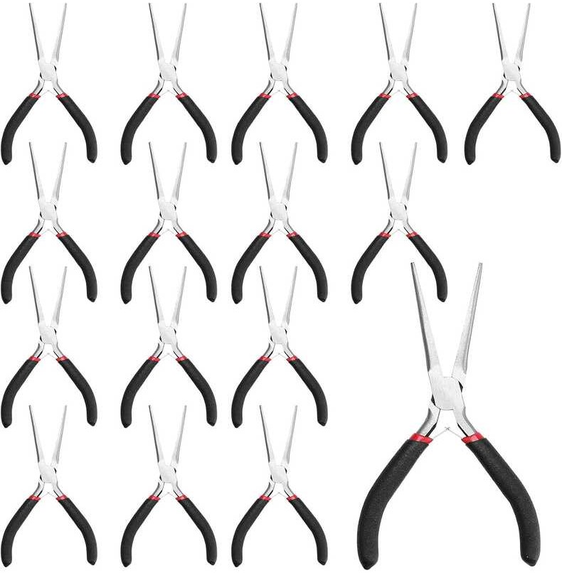 15 Pcs 6 Inch Needle Nose Pliers Precision Pliers Extra