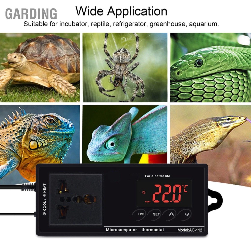 Reptile Temperature Control Systems For Large Tanks Reference: Digital Temperature Control Thermostat For The Egg Incubator Reptile