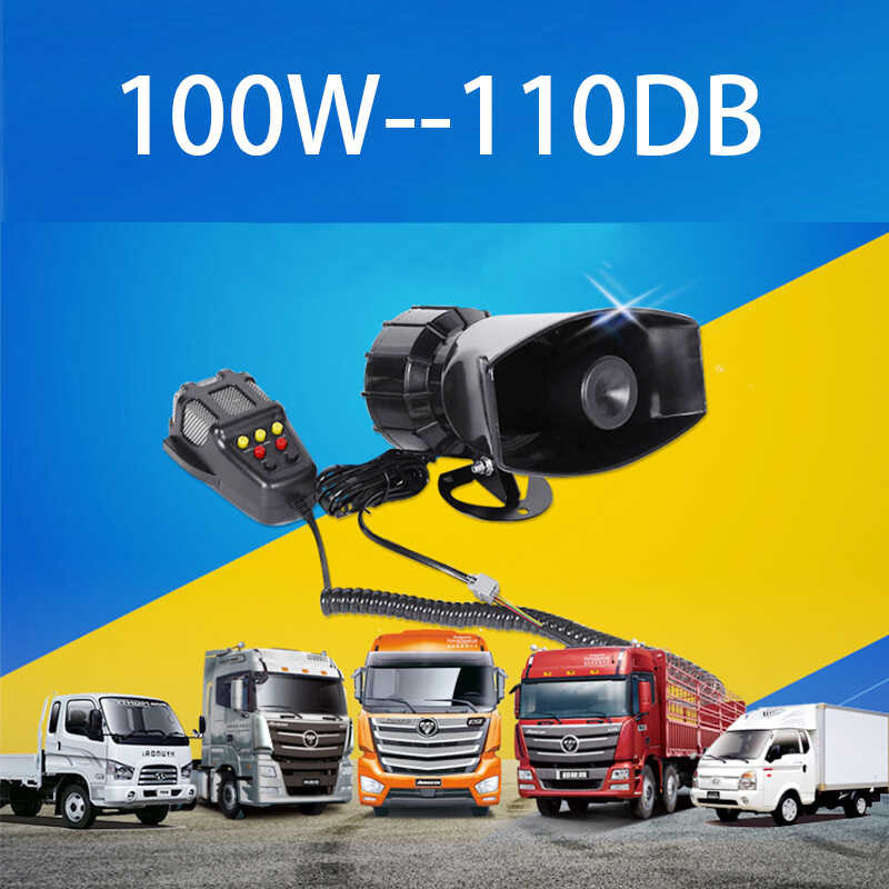 ZXH Car Horn Loud Multipurpose Speaker Police Siren Air Horn Megaphone