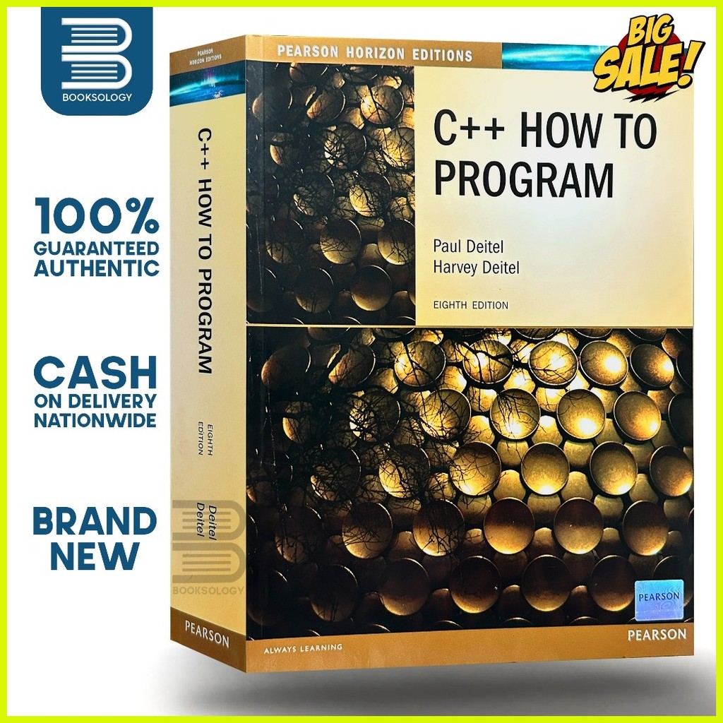 C++ HOW TO PROGRAM 8th Edition - Paul Deitel | Harvey Deitel | Shopee ...