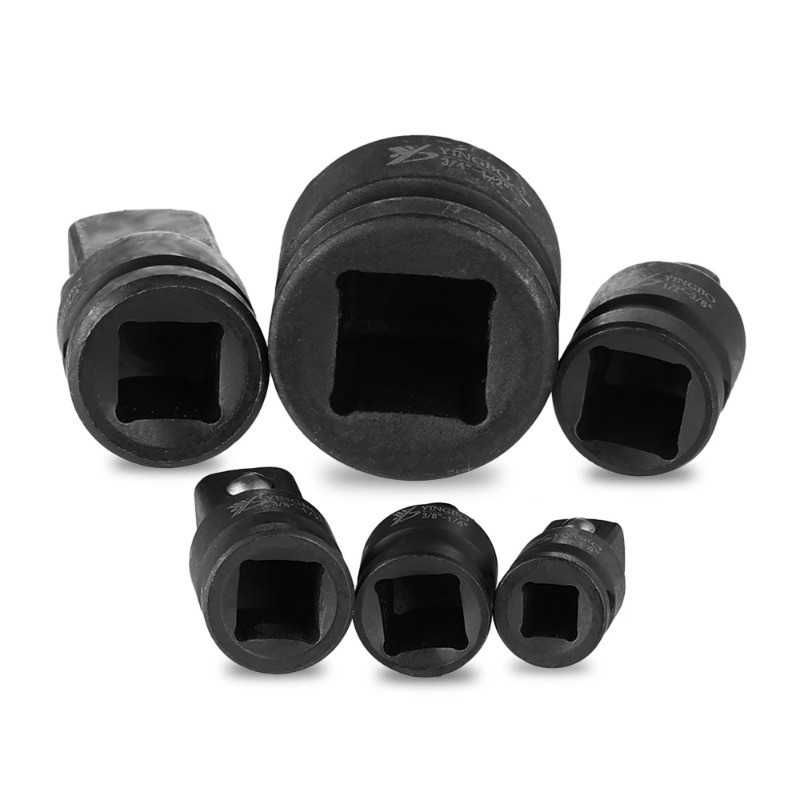 6PCS Impact Reducer & Sleeve Adapter Socket Wrench 1/4 1/2 3/8 3/4 ...