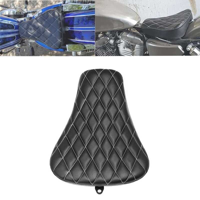 Motorcycle Front Driver Rider Solo Seat Anti Slip Rear
