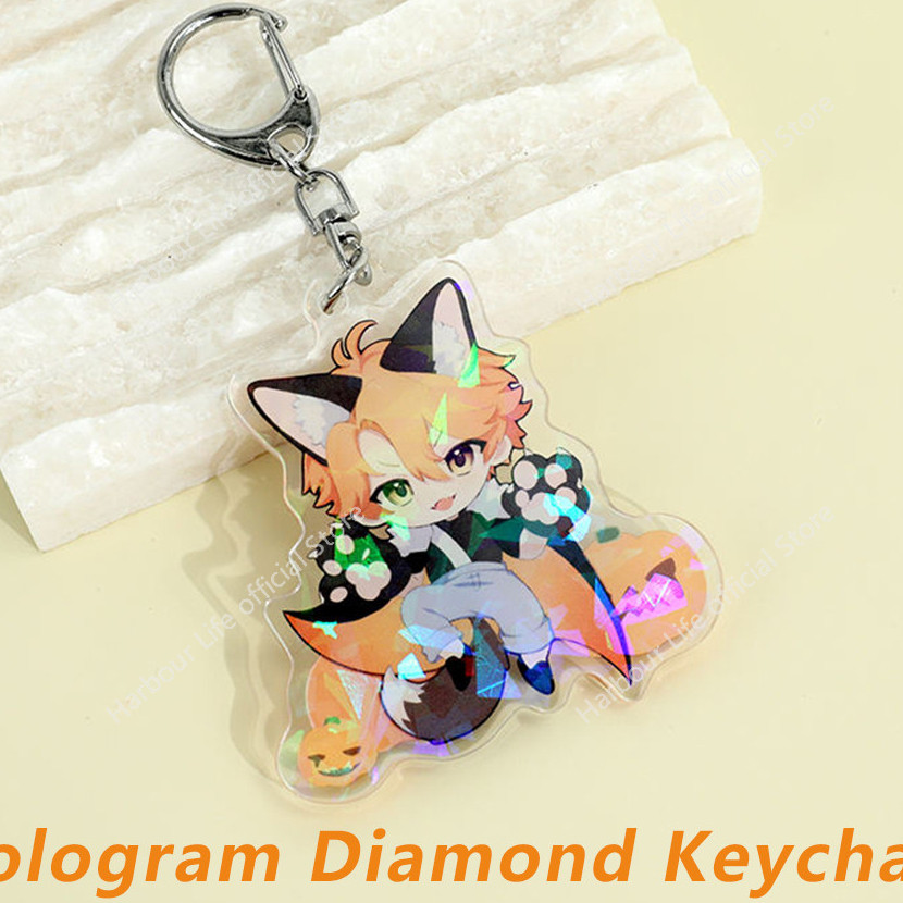 Custom Keychain Cartoon Acrylic Key Chain Photo Customized Anime Charms ...
