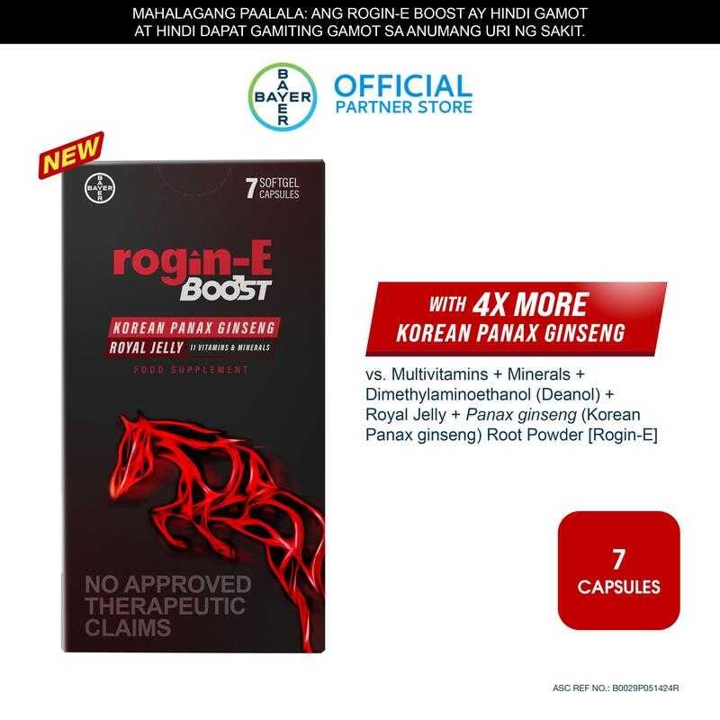 0C6 Rogin-E BOOST Box Of 7S (1 Blister X 7 Softgel Capsules) | Shopee ...