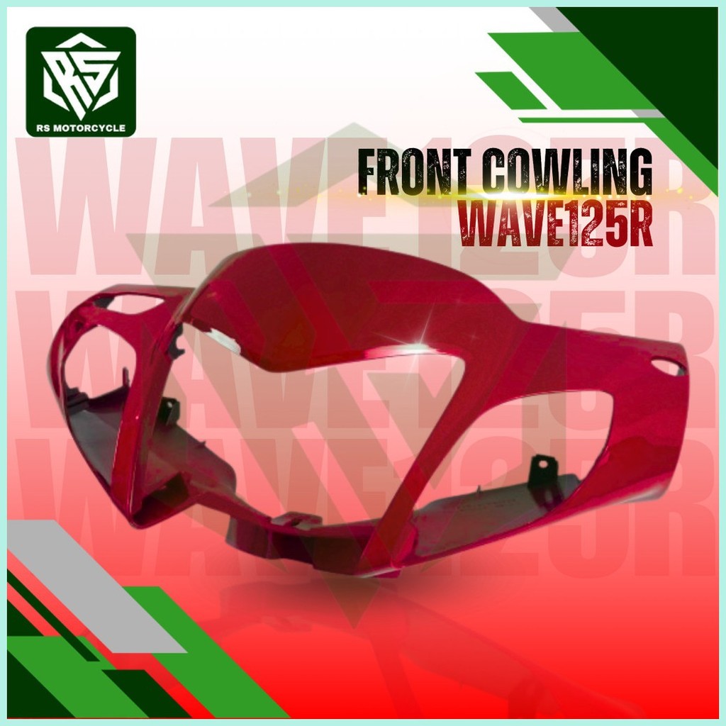 [RS MOTORCYCLE] MOTORCYCLE FRONT COWLING FOR WAVE 125R | Shopee Philippines