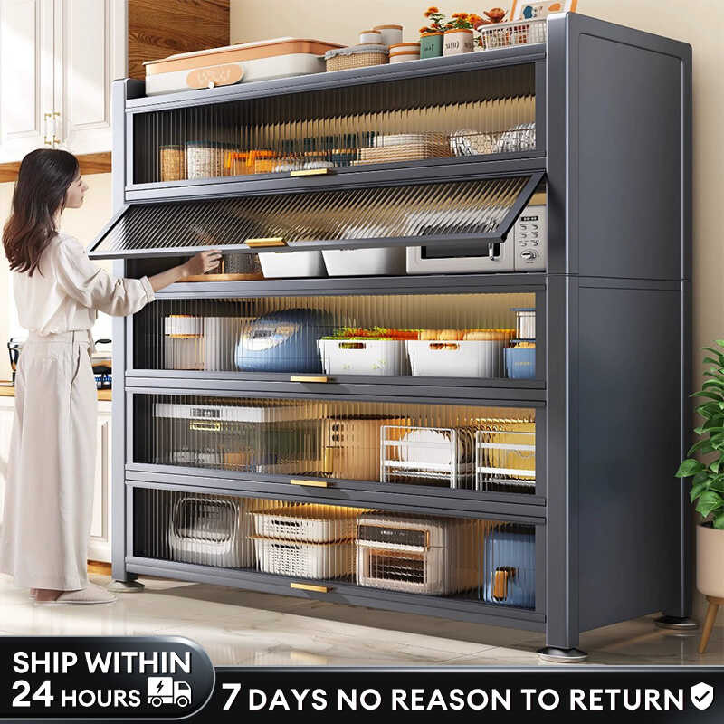 Shipper Kitchen Storage Rack 3/4/5 Layer Cabinet Organizer Kitchen ...