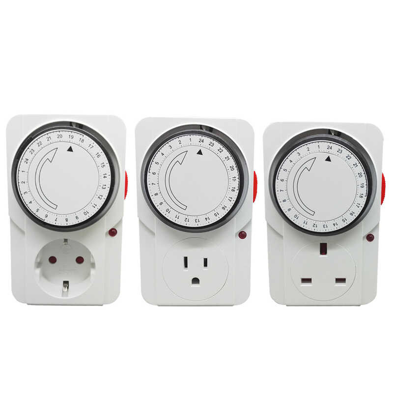 Switch Digital Electronic EU US UK Plug Kitchen Timer Outlet 230V 24 ...
