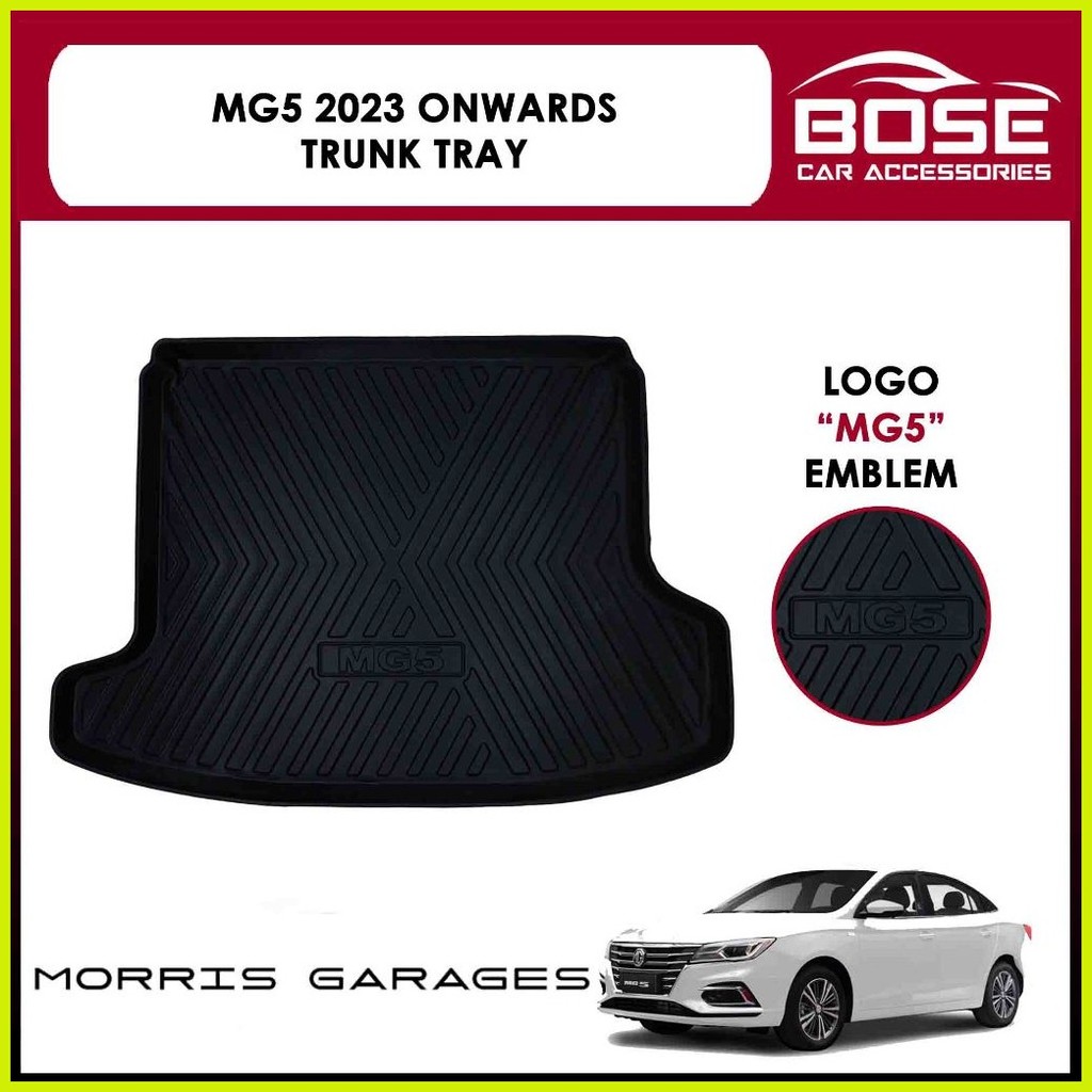 ♣ MG5 MG 5 2019 - 2023 Trunk Tray / Cargo Trunk Tray / Cargo Matting ...
