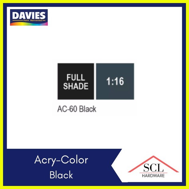 ๑ DAVIES Assorted Acry color paint 60ml / 1/4 Liter Acri Color | Shopee ...