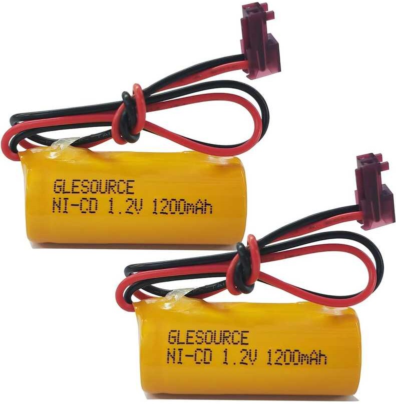 Light GLESOURCE Emergency Battery, 1.2V 1200mAh NiCad Exit Sign Battery