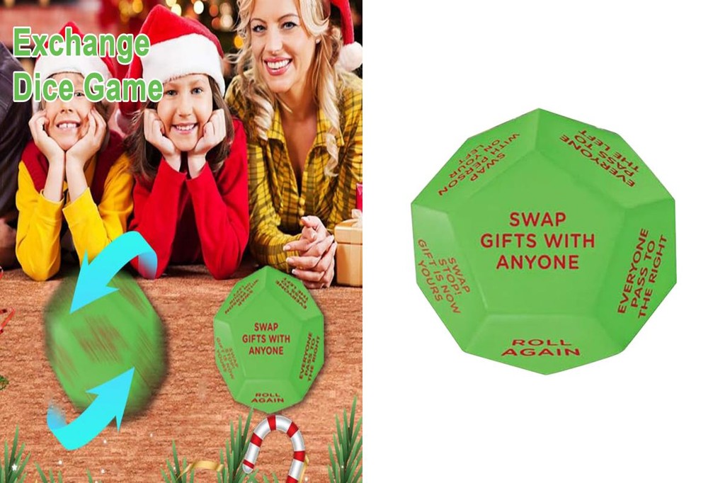 DA* Fun Christmas Dice Game Christmas Party Gift Exchange Dice Game Fun