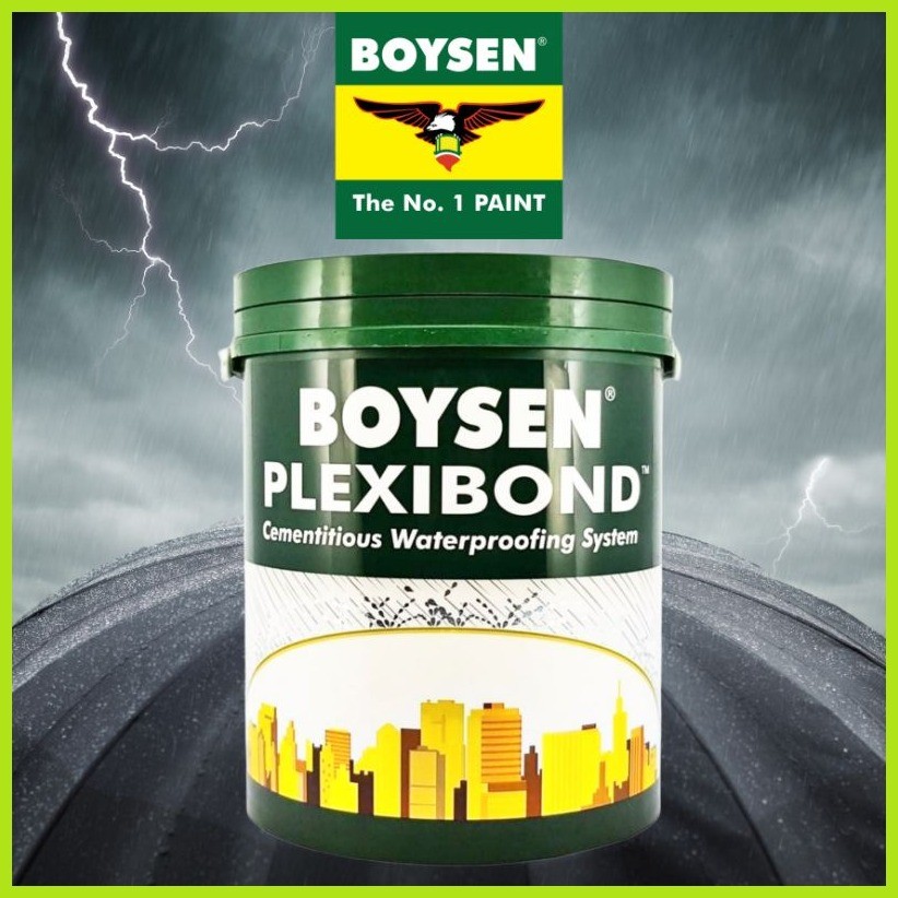 ♻ ☮ BOYSEN PLEXIBOND CEMENTITIOUS Water-proofing (4 liters) | Shopee ...