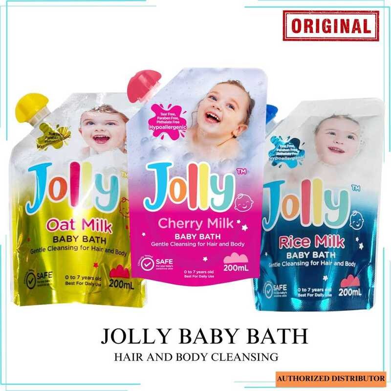 Jolly Rice Oath And Cherry Milk Hair Baby Body Bath 200Ml B49 | Shopee ...