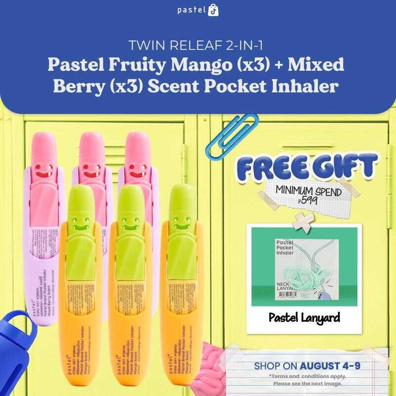 Asz-069 PASTEL 2-In-1 Fruity Mango + Mixed Berry (X3) Scent Pocket ...