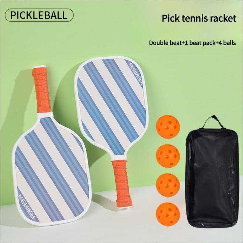 Paddle Set Of 2 Racquets And 4 Balls Pickle Ball Racket Pickleball ...