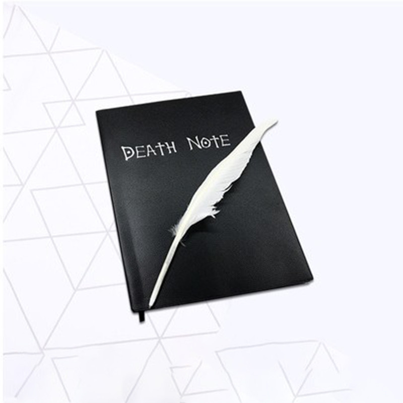 Death Note Cosplay Notebook Feather Pen Book Anime Cartoon Japan ...