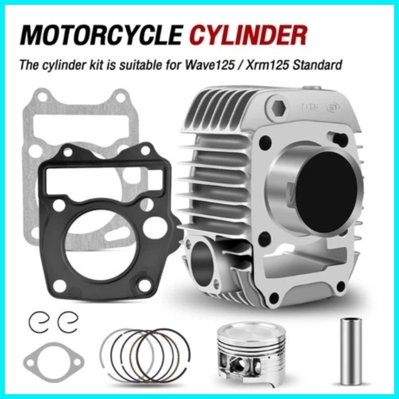 Power Cylinder Block Set WAVE125 / XRM125 / RS125 STD Φ52.4MM Φ54MM ...