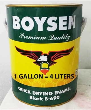 BOYSEN QDE BLACK B FOR WOOD AND METAL GALLON | Shopee Philippines