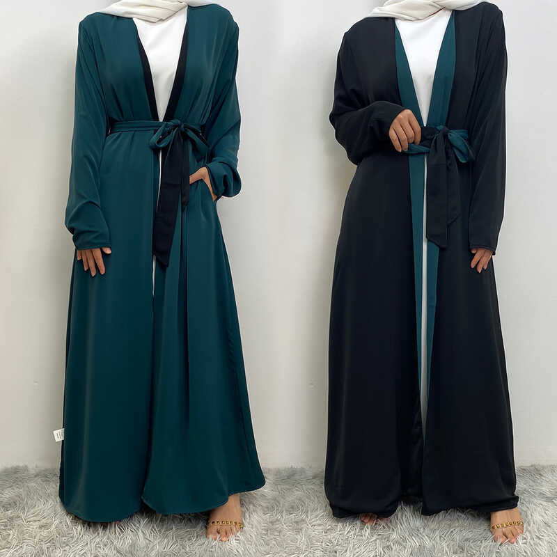Dubai Abaya Open Cardigan Love Embroidery Women Muslim Dress Kimono Ramadan Eid Turkey Islam Kaftan Arabic Robe Caftan Jalabiya main image 1