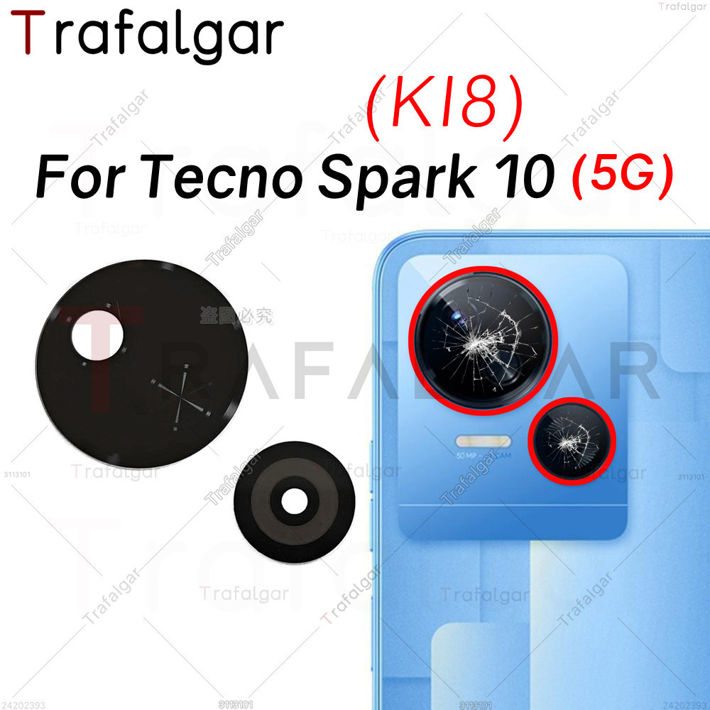 Back Camera Glass Lens For Tecno Spark 10 5G Ki8 Rear Camera Cover ...