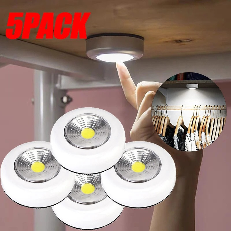 LED Mini Touch Night Light - Battery Powered Wireless Wall Lamps - for ...