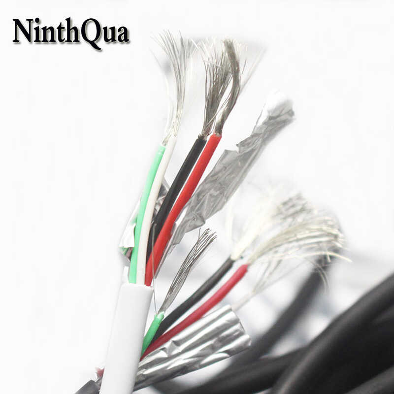 2Metre 3A 4 Core Wire White Black PET Data Na May Shield USB Avaition