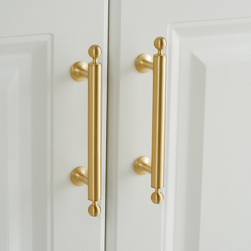 Modern Fashion Brass Handle Kitchen Drawer Handle Gold