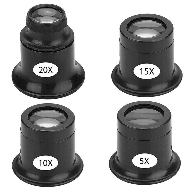 20X 15X 10X 10X 3X Jeweler Watch Magnifier Tool - Portable Monocular ...