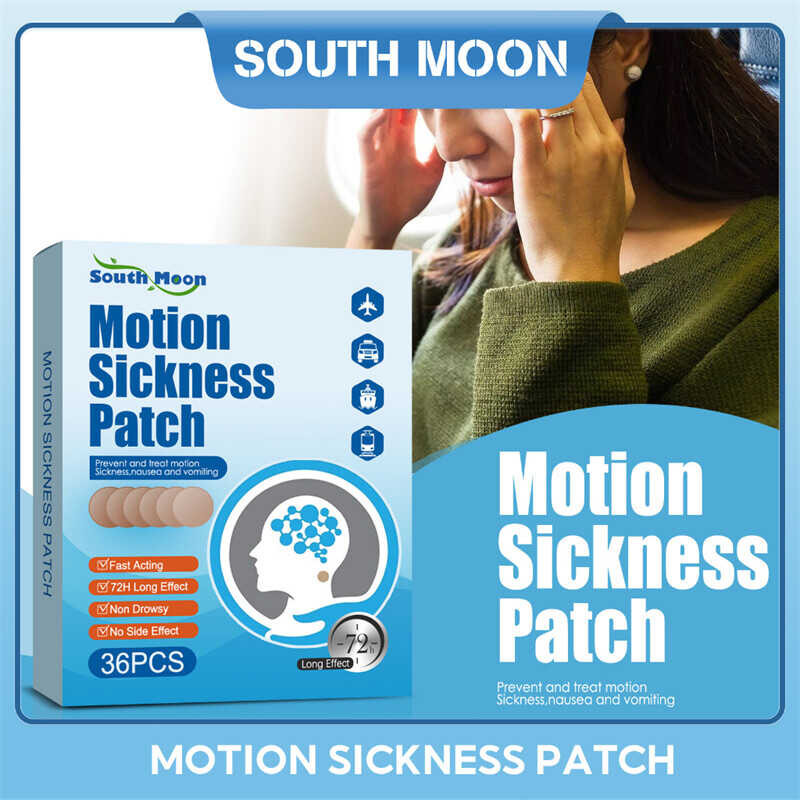 36 Pieces Car Motion Sickness Patch Anti Patches Relief Seasick Nausea