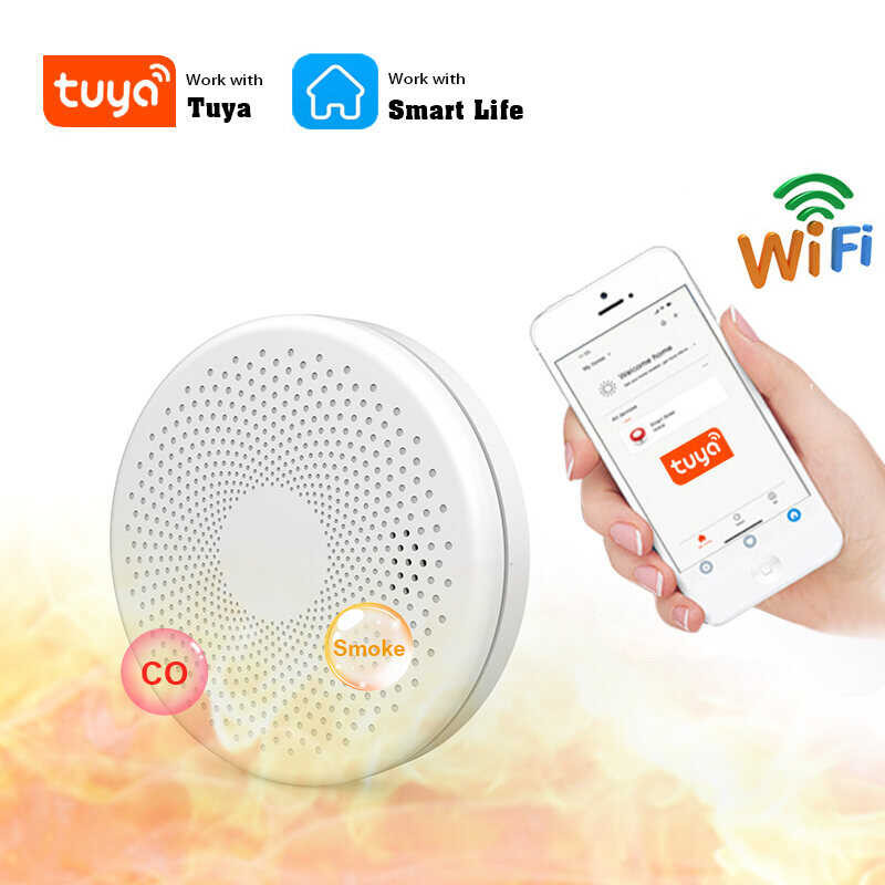 In 2 1 Version Wifi Tuya Smart Co & Detector Alarm Carbon Monoxide