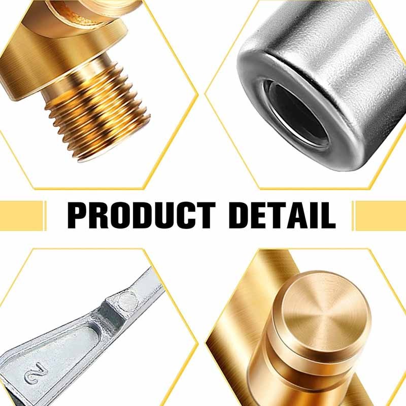 Portable Car Tire Nozzle Clamp Valve Adapter Inflatable Pump Connector