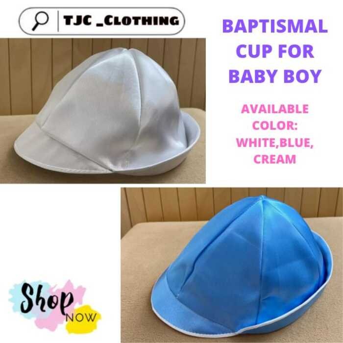 CHRISTENING BAPTISMAL HAT/ CAP FOR BABY BOY AVAILABLE COLOR ( WHITE ...
