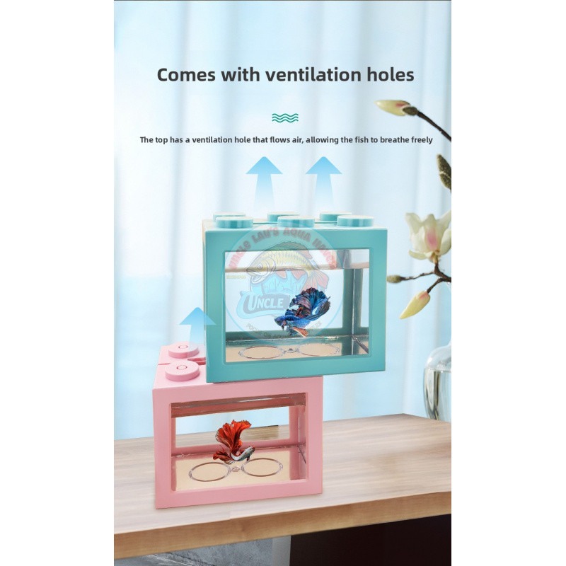 Mini aquarium acrylic transparent full set Betta tank goldfish tank ...