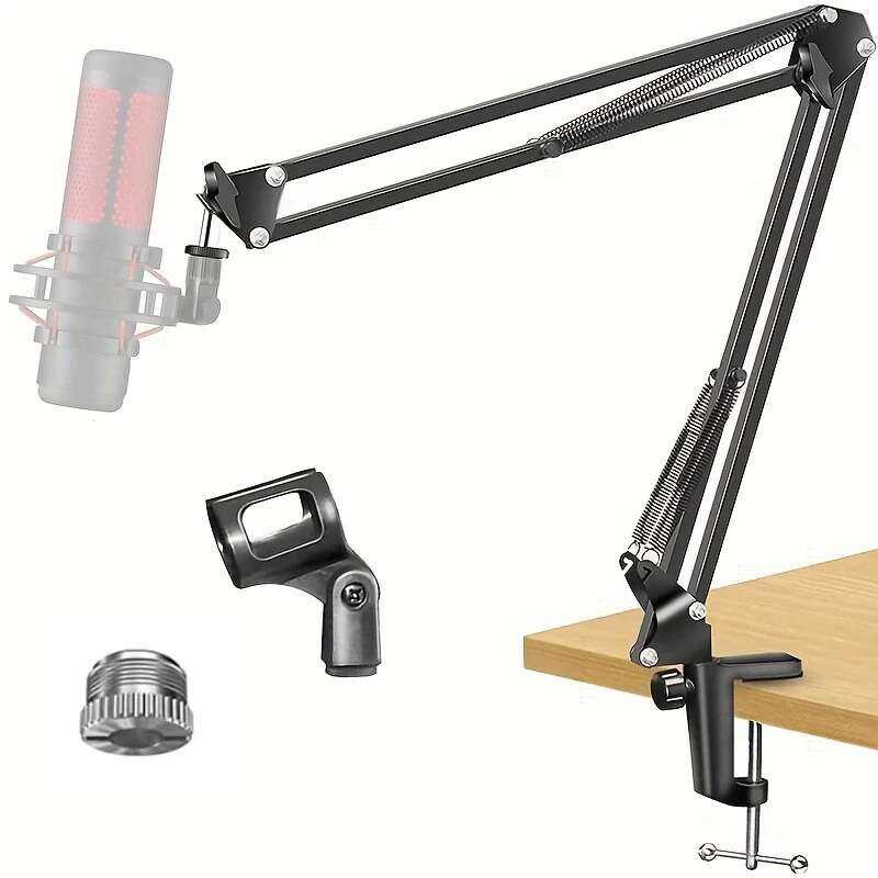 Microphone Desk Port Articulated Arm Microphone Stand Microfno Bracket ...