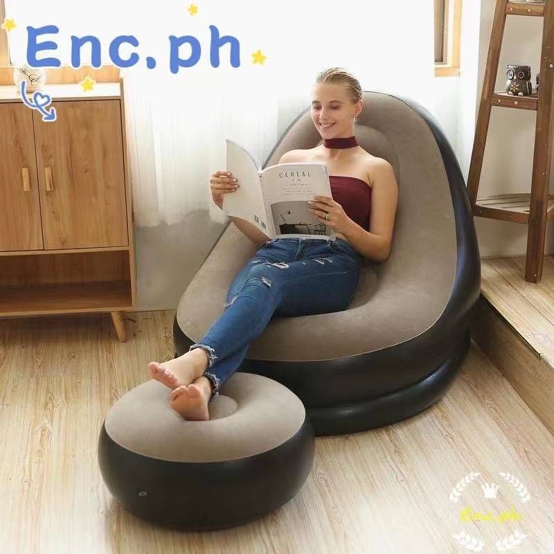 ENC New Inflatable Lounge Sofa With Chair Set | Shopee Philippines