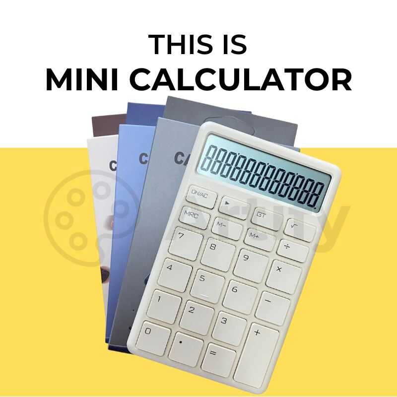 Joy Mini Calculator Small Pocket Chocolate Themed Unique Colors Calcu ...