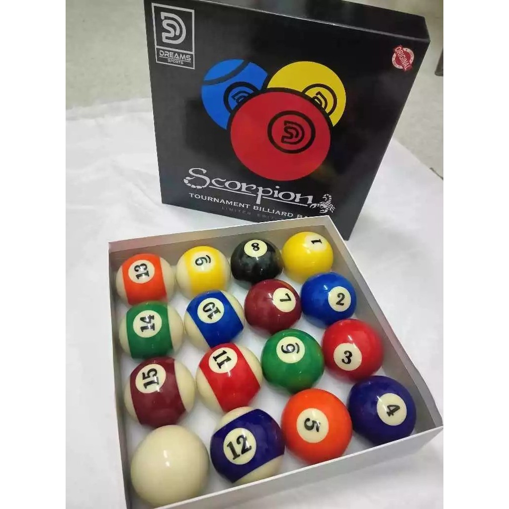 SCORPION BILLIARD BALL SET / BOLA NG BILYARAN (BILLIARD ACCESSORIES ...